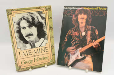 THE BEATLES- BOOKS 4: GEORGE HARRISON LITERATURE; "I. Me.Mine," & "Yesterday and Today" USA/UK 1980/1977