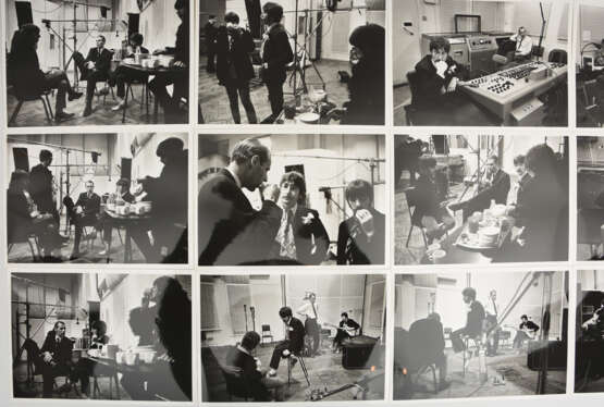THE BEATLES- PHOTOGRAPHS 3: RECORDING SGTiefe: PEPPER, 19 lizensierte SW-Fotos des Times Newspaper Magazines, London 1967 - Foto 3