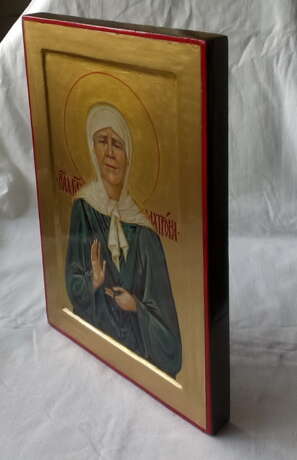 “Icon Of St. Blessed Matrona Of Moscow” Gilding Mixed media 2019 - photo 2