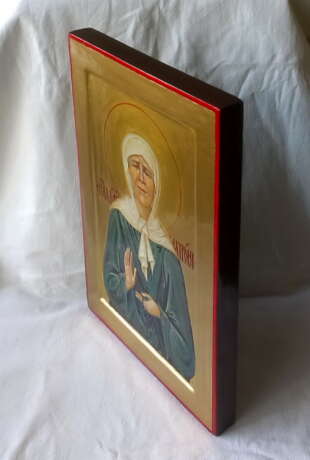“Icon Of St. Blessed Matrona Of Moscow” Gilding Mixed media 2019 - photo 3