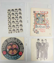 THE BEATLES- FAN STUFF: Family Tree, Fan Stamps, Song Book & Christmas Card, UK 1964- 1966