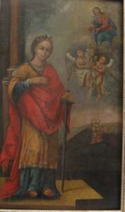 Икона Св. Екатерина 18 век 