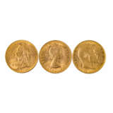 GB Gold - 3 x Sovereign, - photo 2