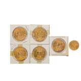 USA/GOLD - 5 x 20 Dollars, 1 x 10 Dollars, - Foto 1