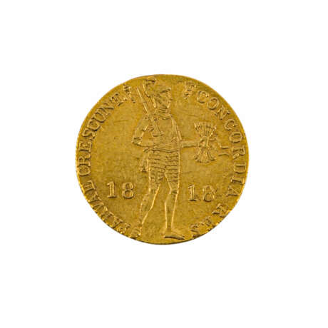 Niederlande/GOLD - 1 Ritterdukat 1818, Willem I., ss, - фото 1