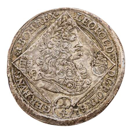 RDR Habsburg - 1/4 Taler Leopold 1695/KB, - фото 2