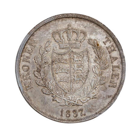 Württemberg - Kronentaler 1837, - фото 2