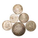 Dt. Reich - Konvolut von 6 Münzen, - фото 2