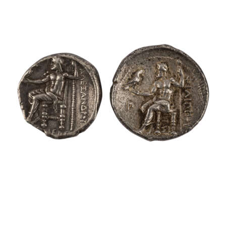 Antike/Makedonien - Konvolut aus 2 Tetradrachmen, - photo 1