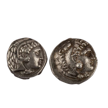 Antike/Makedonien - Konvolut aus 2 Tetradrachmen, - photo 2