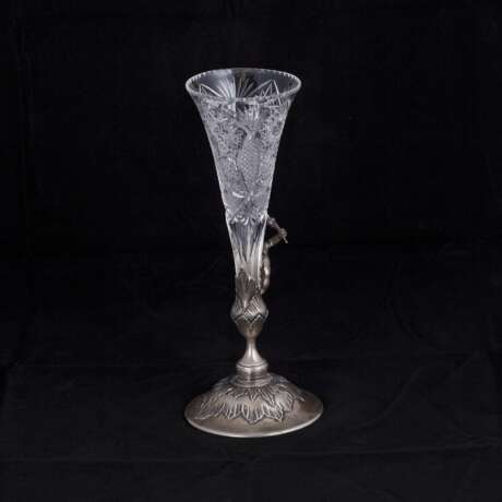 Серебряная ваза с литой фигорой "Путти" - фото 2