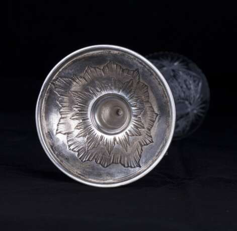 Серебряная ваза с литой фигорой "Путти" - фото 5