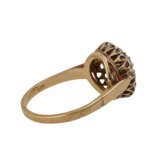 Ring mit 11 Altschliffdiamanten zusammen ca. 1,2 ct, - photo 3