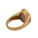 Ring mit Opal und kleinen Brillanten, - Foto 3
