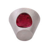 Ring mit großem Rubellitcabochon, rund ca. 70 ct, - photo 4