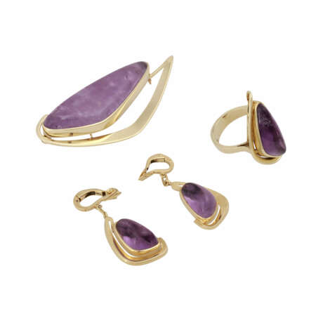 3-teiliges Schmuckset mit Amethysten - фото 1