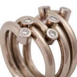 Ring mit 6 Brillanten, zusammen ca. 0,36 ct, - Foto 5