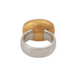 Ring mit grünemTurmalincabochon, oval ca. 18 ct, - Foto 4