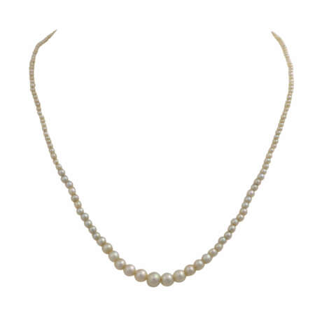 Zarte Perlenkette aus Natur- und Zuchtperlen - фото 1