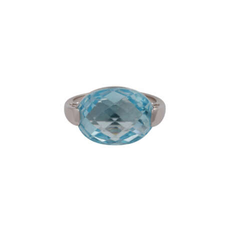 Ring mit Blautopas, - Foto 1