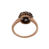 Ring mit Saphir und Diamantrosen - photo 4