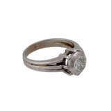 Solitairering mit Altschliffdiamant, ca. 0,63 ct, - photo 2