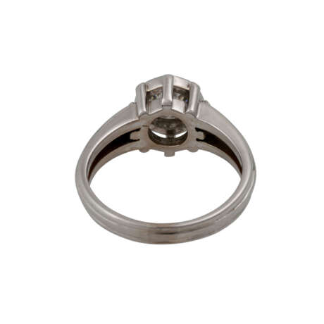 Solitairering mit Altschliffdiamant, ca. 0,63 ct, - photo 4