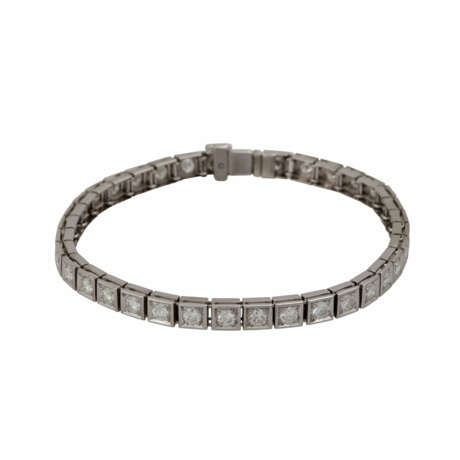 Rivière-Armband mit 36 Brillanten zusammen ca. 0,6 ct, - photo 1