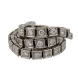 Rivière-Armband mit 36 Brillanten zusammen ca. 0,6 ct, - photo 5