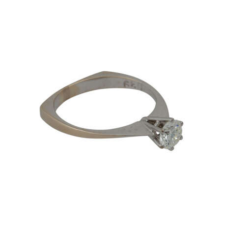 Solitairering mit Brillant, ca. 0,39 ct, - photo 2