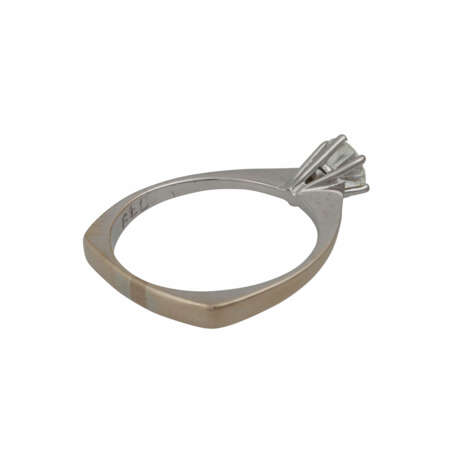 Solitairering mit Brillant, ca. 0,39 ct, - photo 3