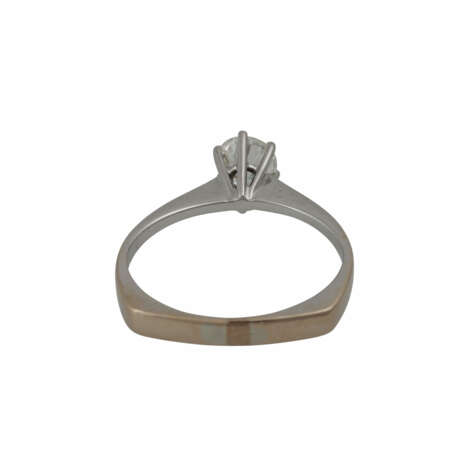 Solitairering mit Brillant, ca. 0,39 ct, - photo 4