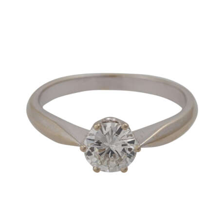 Ring mit Brillant ca. 0,95 ct, - Foto 1