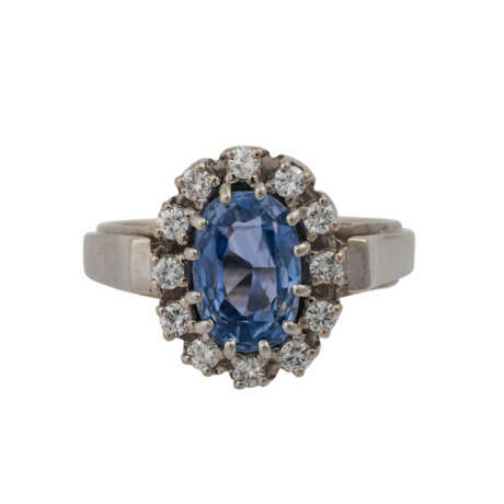 Ring mit hellblauem Saphir ca. 2,3 ct - фото 1