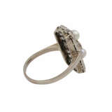 Ring mit Diamanten zusammen ca. 1 ct, - photo 3