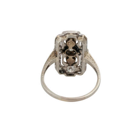 Ring mit Diamanten zusammen ca. 1 ct, - photo 4