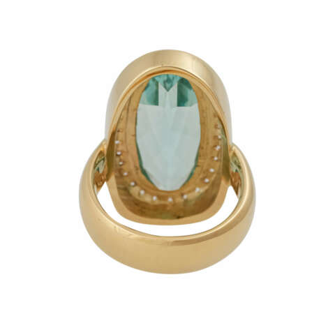 Ring mit schönem, grün-blauen Aquamarin ca. 8 ct - фото 4