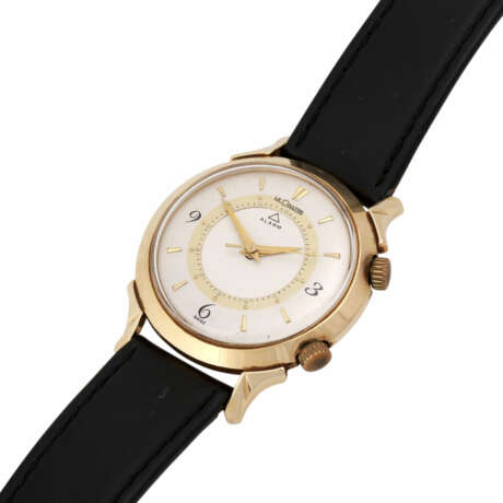 LE COULTRE Vintage Herrenuhr mit Wecker, ca. 1950/60er Jahre. - photo 3