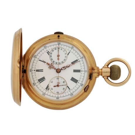 BOREL & COURVOISIER Taschenuhr mit Chronograph und Datum. - Foto 1