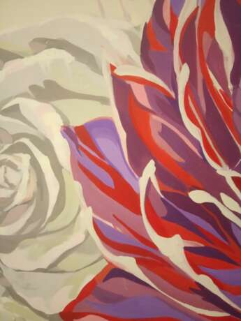 Розы. Canvas Acrylic paint Postmodern Still life 2019 - photo 2