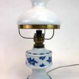 Lampe / Stehlampe: Porzellan mit Kobaltdekor. - Foto 1