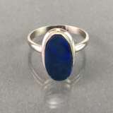 Ring mit Opal, in Silber. - photo 2