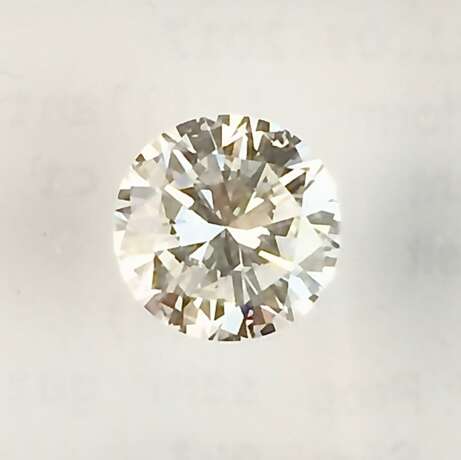 Brillant 1,02 ct. / Loser Diamant im Brillantschliff. Wesselton / Weiß, VSI, Schliff sehr gut. - Foto 1