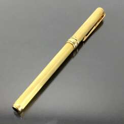 AURORA: Patronenfüller / Füller / Fountain Pen: Sterling Silber, vergoldet. Feder 585 / 14 K. Neuwertig.