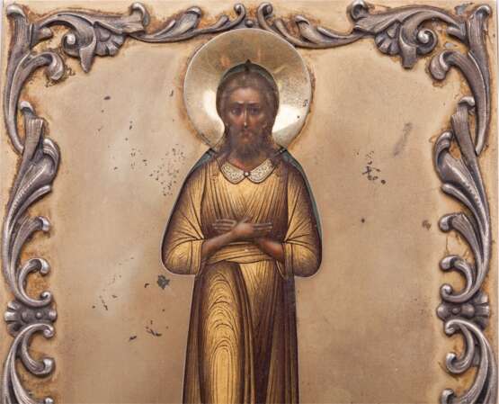 Редкая подносная икона Святого Алексия. Москва - фото 2