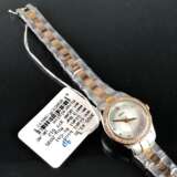 Armbanduhr: "REGENT". Edelstahl bicolor. Mineralglas. Ungetragen aus Uhrmachernachlaß. Tadellos. - photo 2