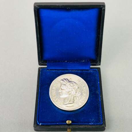 Silber-Medaille der `Ausschüsse für öffentliche Gesundheit und Hygiene´ der Polizeipräfektur PARIS. Frankreich 19. Jahrhundert - фото 1