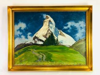 Hanns Herzing: "Frühlings-Schnee am Matterhorn". 1939 / 1965.