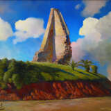Gemälde „Tower in Barkush Turm in Буаркуше 2“, Leinwand, Ölfarbe, Realismus, Landschaftsmalerei, Portugal, 2003 - Foto 1
