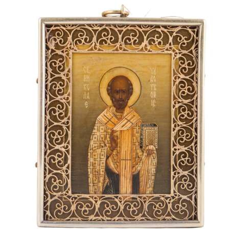 Икона "Святой Николай Чудотворец". К.Конов - фото 2